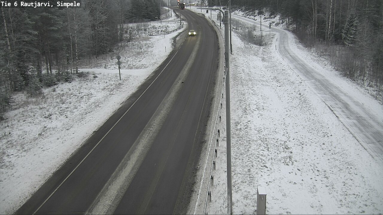 Weather Camera Image Road 6 Rautjärvi, Simpele, Rautjärvi, Etelä-Karjala