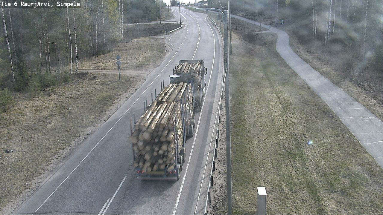 Kelikamerat Kuva Tie 6 Rautjärvi, Simpele, Rautjärvi, Etelä-Karjala