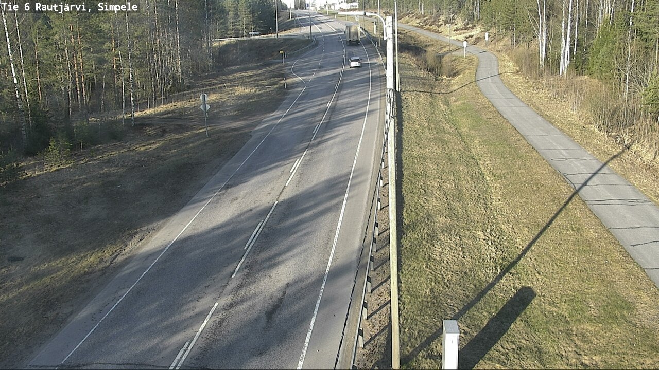 Kelikamerat Kuva Tie 6 Rautjärvi, Simpele, Rautjärvi, Etelä-Karjala