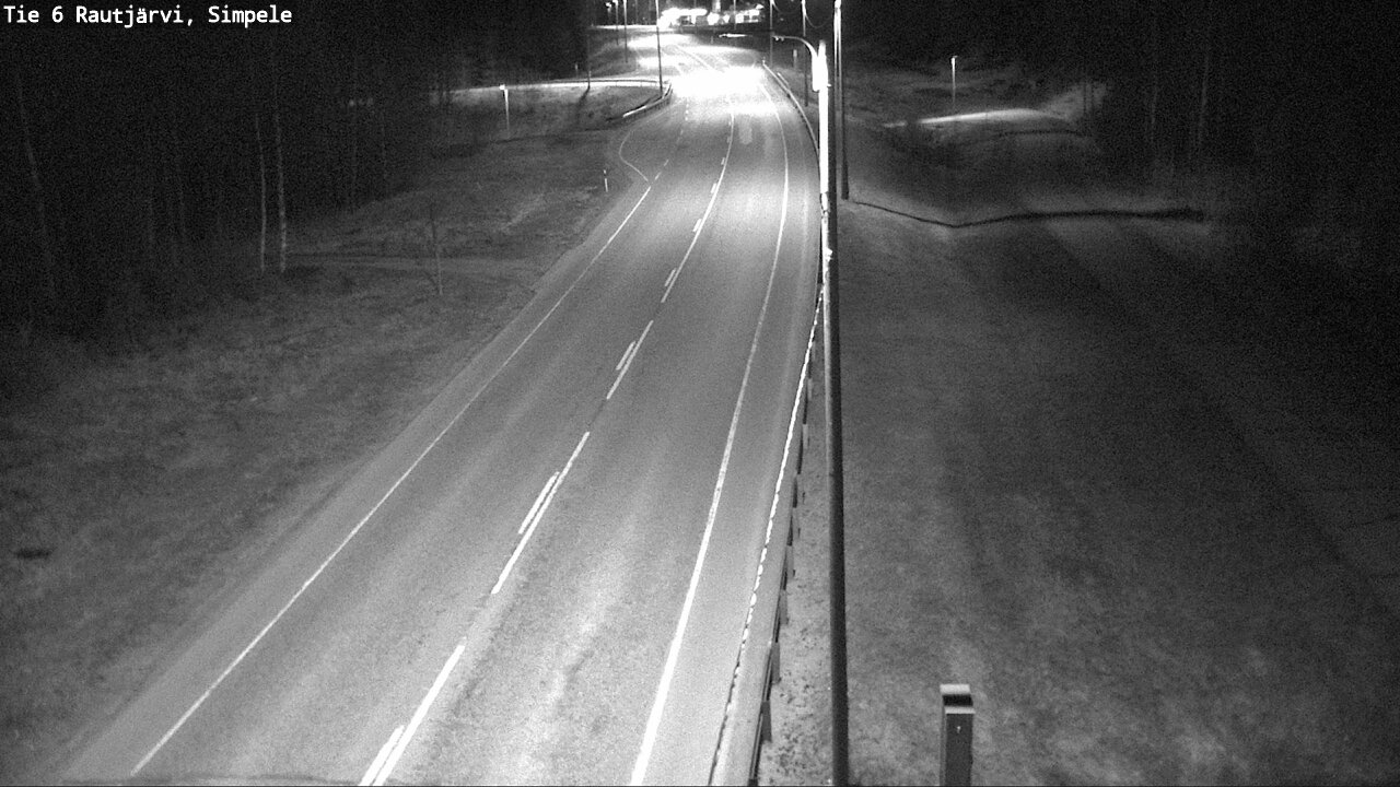 Weather Camera Image Väg 6 Rautjärvi, Simpele, Rautjärvi, Etelä-Karjala