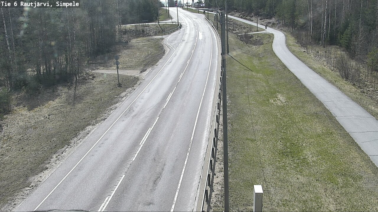 Weather Camera Image Road 6 Rautjärvi, Simpele, Rautjärvi, Etelä-Karjala