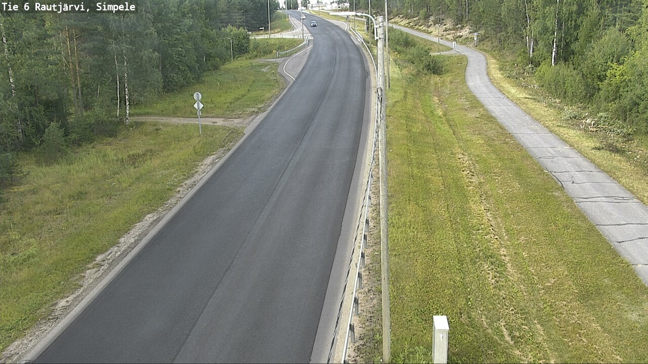 Weather Camera Image Road 6 Rautjärvi, Simpele, Rautjärvi, Etelä-Karjala
