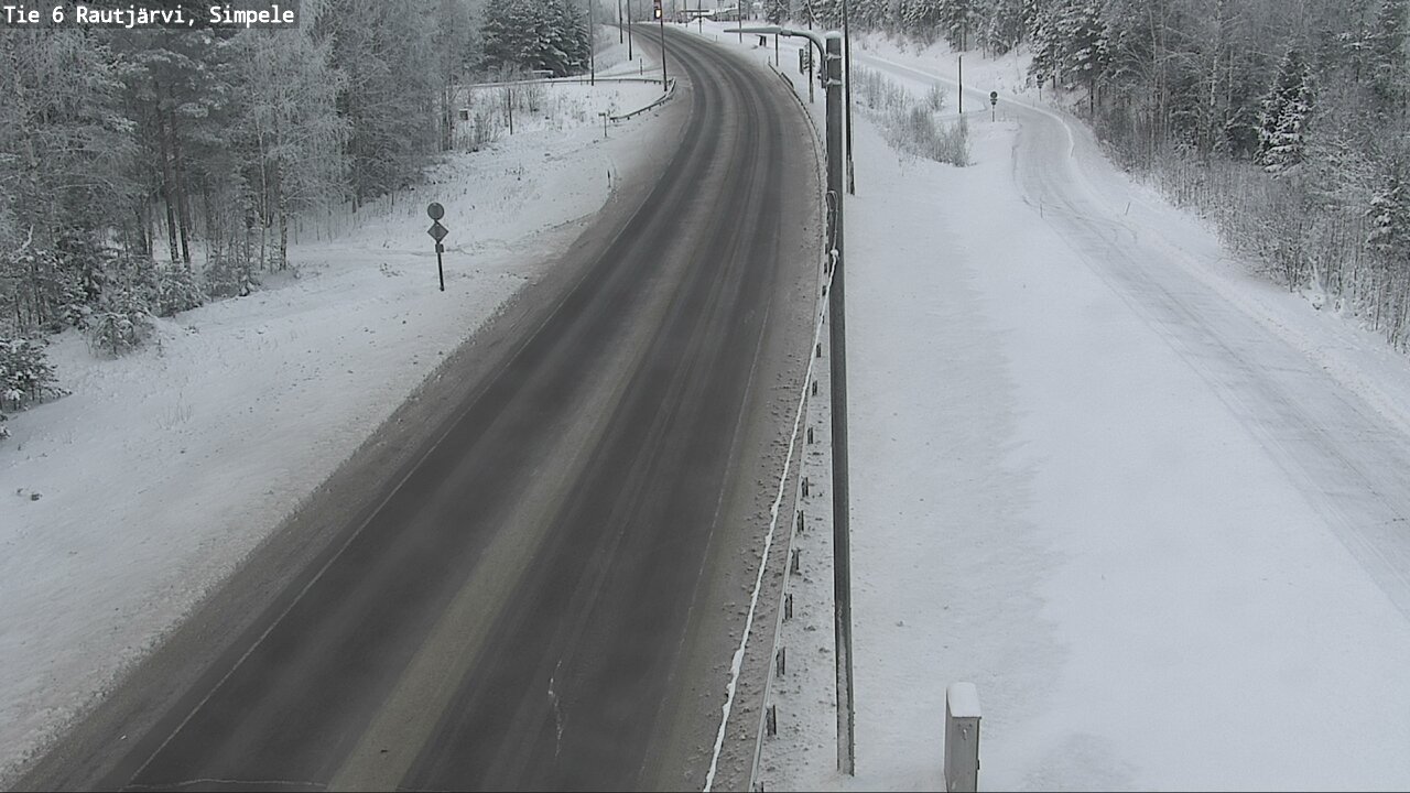 Weather Camera Image Väg 6 Rautjärvi, Simpele, Rautjärvi, Etelä-Karjala