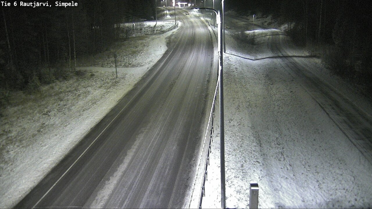 Weather Camera Image Road 6 Rautjärvi, Simpele, Rautjärvi, Etelä-Karjala