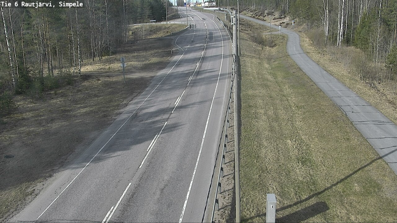 Kelikamerat Kuva Tie 6 Rautjärvi, Simpele, Rautjärvi, Etelä-Karjala
