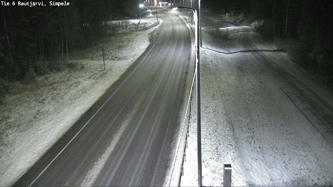 Weather Camera Image Road 6 Rautjärvi, Simpele, Rautjärvi, Etelä-Karjala
