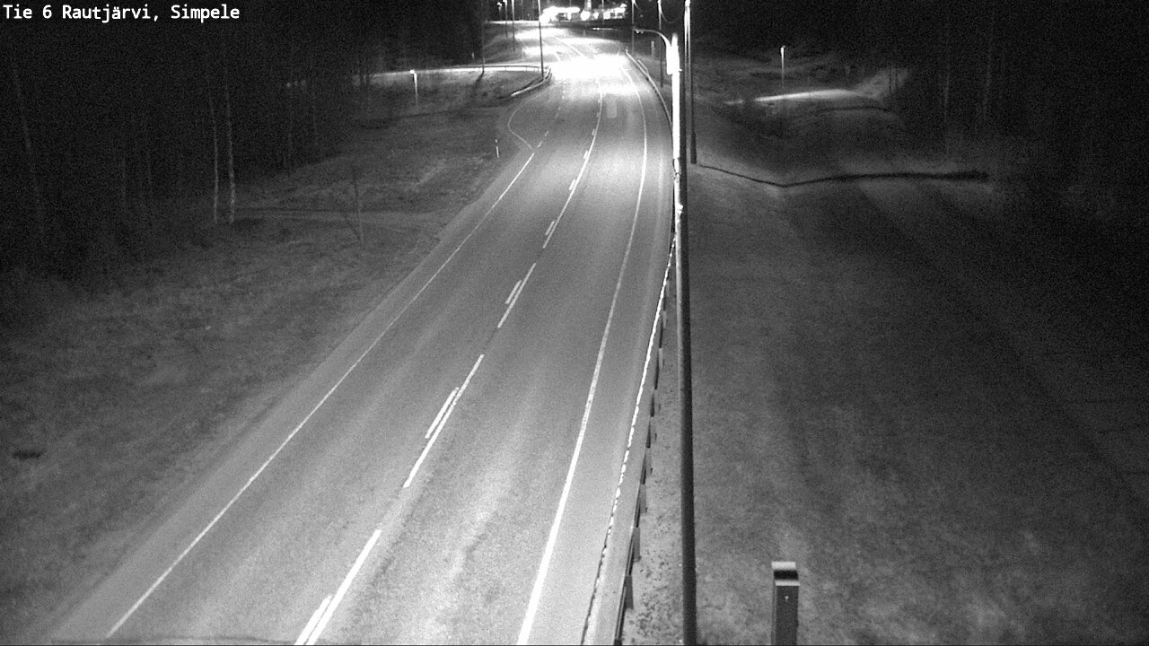 Weather Camera Image Road 6 Rautjärvi, Simpele, Rautjärvi, Etelä-Karjala