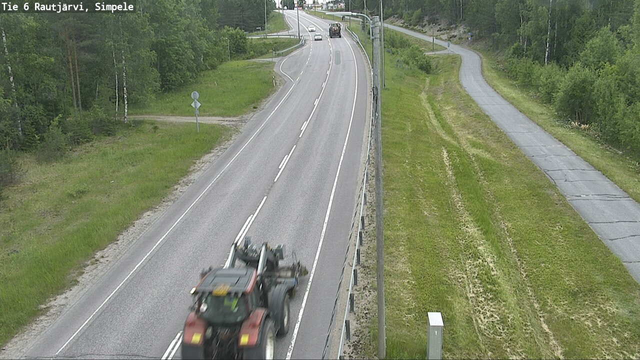 Kelikamerat Kuva Tie 6 Rautjärvi, Simpele, Rautjärvi, Etelä-Karjala