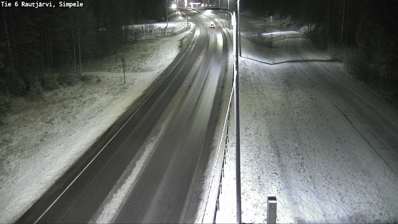 Weather Camera Image Road 6 Rautjärvi, Simpele, Rautjärvi, Etelä-Karjala