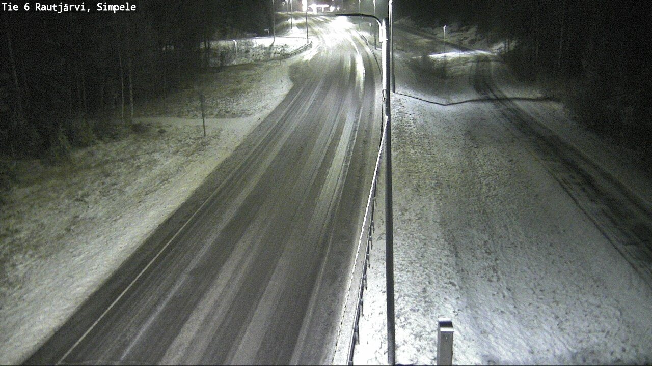 Weather Camera Image Road 6 Rautjärvi, Simpele, Rautjärvi, Etelä-Karjala