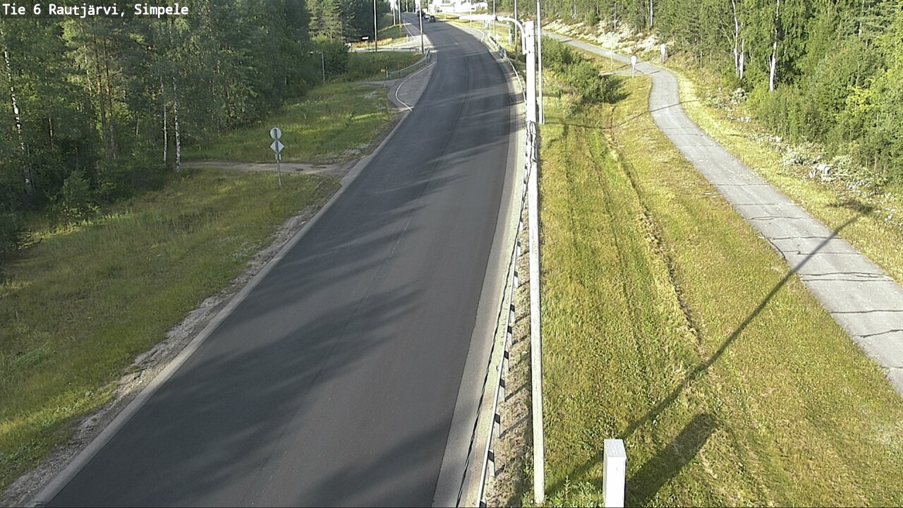 Weather Camera Image Road 6 Rautjärvi, Simpele, Rautjärvi, Etelä-Karjala