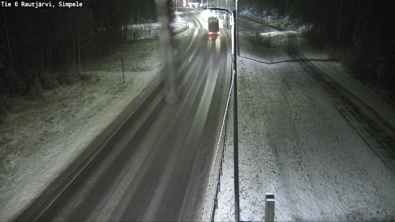 Weather Camera Image Road 6 Rautjärvi, Simpele, Rautjärvi, Etelä-Karjala