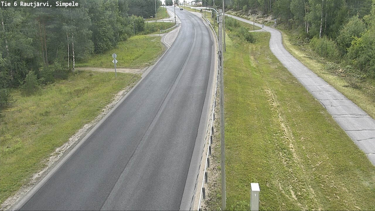Weather Camera Image Road 6 Rautjärvi, Simpele, Rautjärvi, Etelä-Karjala