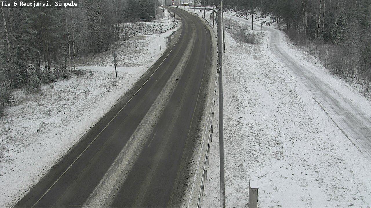 Weather Camera Image Road 6 Rautjärvi, Simpele, Rautjärvi, Etelä-Karjala