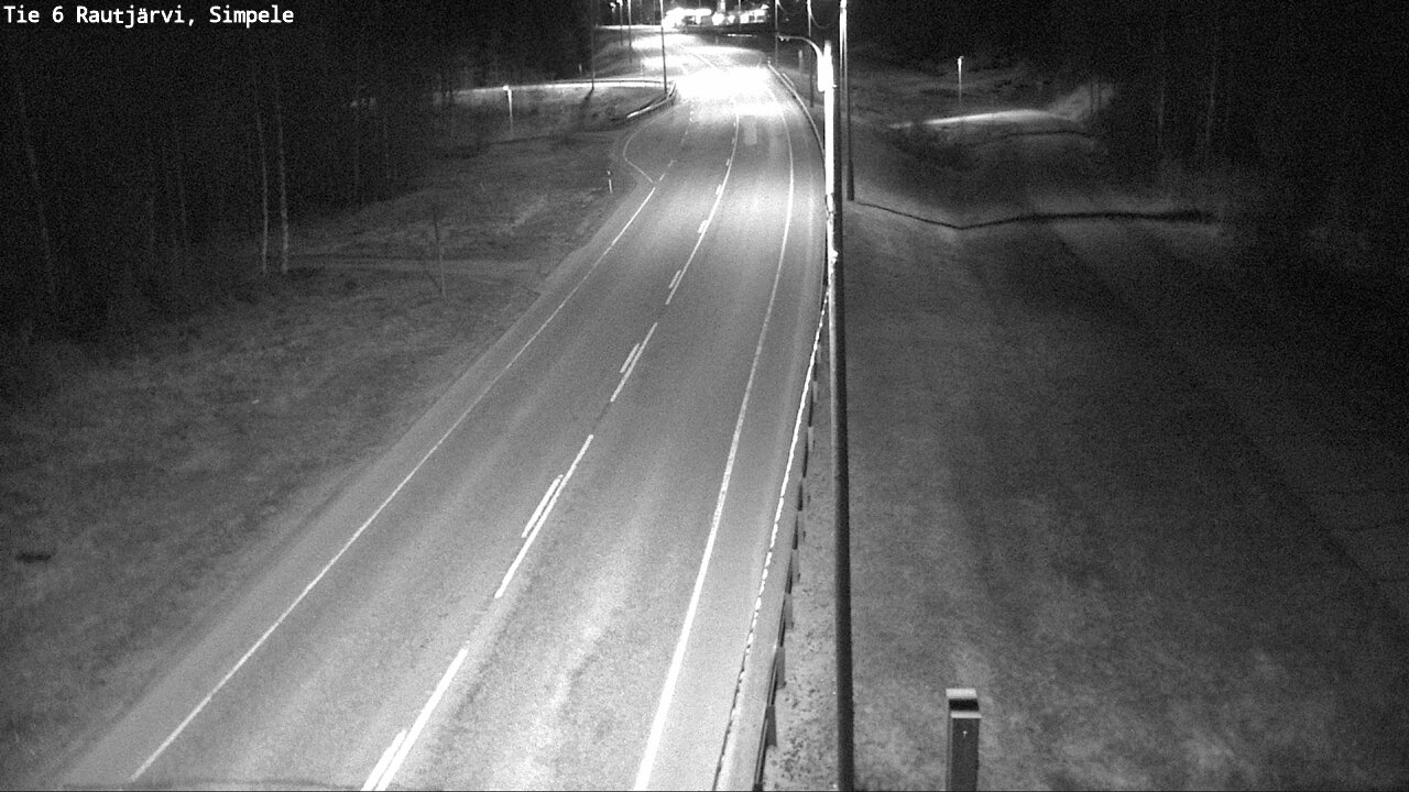 Weather Camera Image Road 6 Rautjärvi, Simpele, Rautjärvi, Etelä-Karjala
