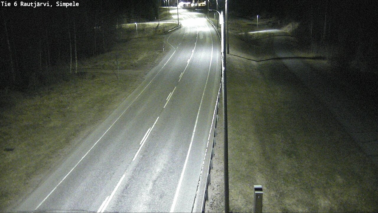 Weather Camera Image Road 6 Rautjärvi, Simpele, Rautjärvi, Etelä-Karjala