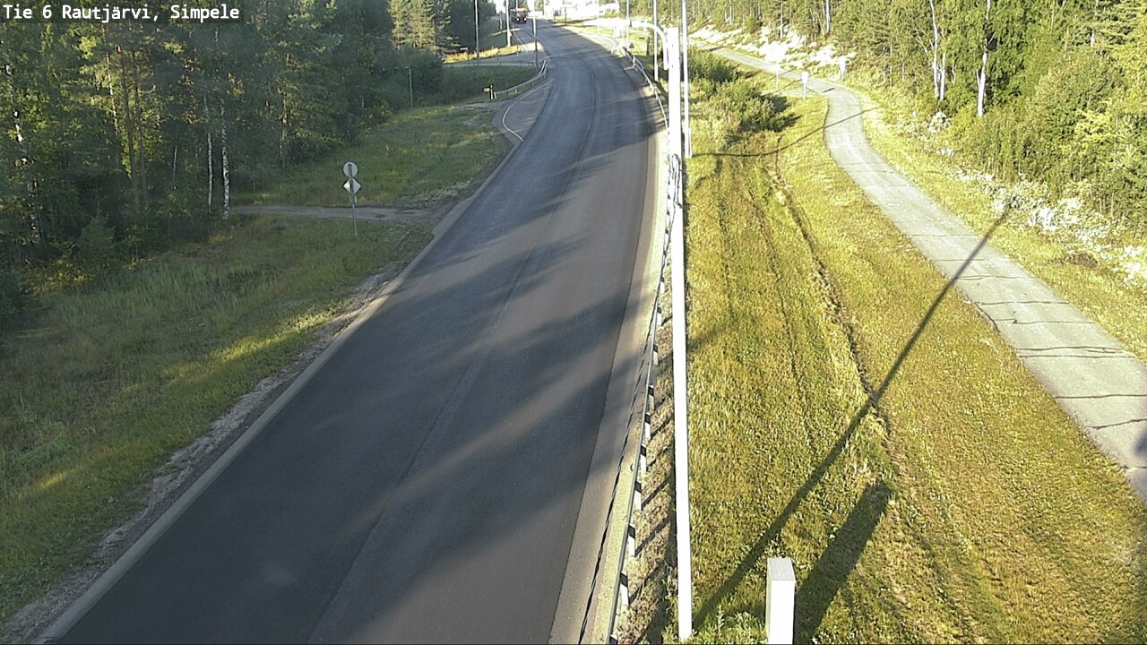 Weather Camera Image Road 6 Rautjärvi, Simpele, Rautjärvi, Etelä-Karjala