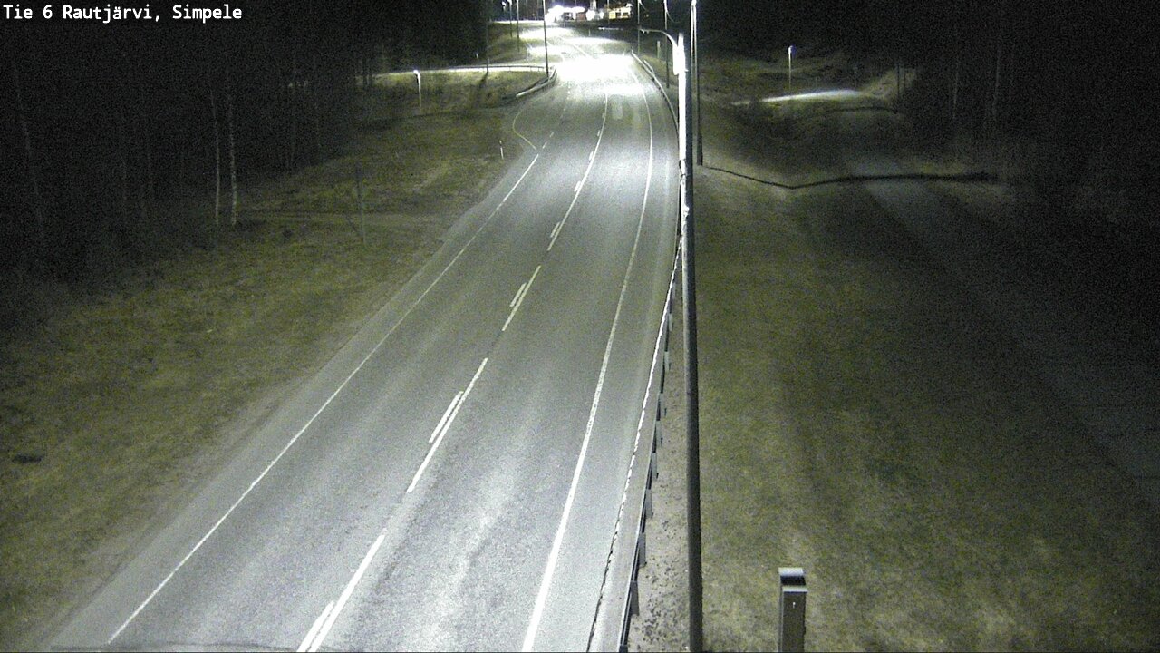 Weather Camera Image Road 6 Rautjärvi, Simpele, Rautjärvi, Etelä-Karjala