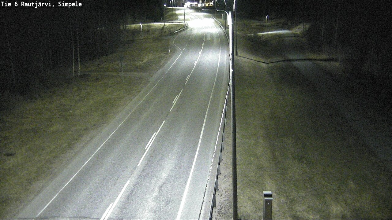 Weather Camera Image Road 6 Rautjärvi, Simpele, Rautjärvi, Etelä-Karjala
