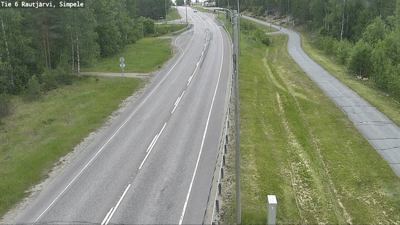Kelikamerat Kuva Tie 6 Rautjärvi, Simpele, Rautjärvi, Etelä-Karjala