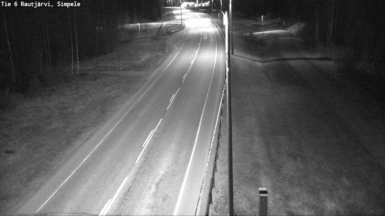 Weather Camera Image Väg 6 Rautjärvi, Simpele, Rautjärvi, Etelä-Karjala