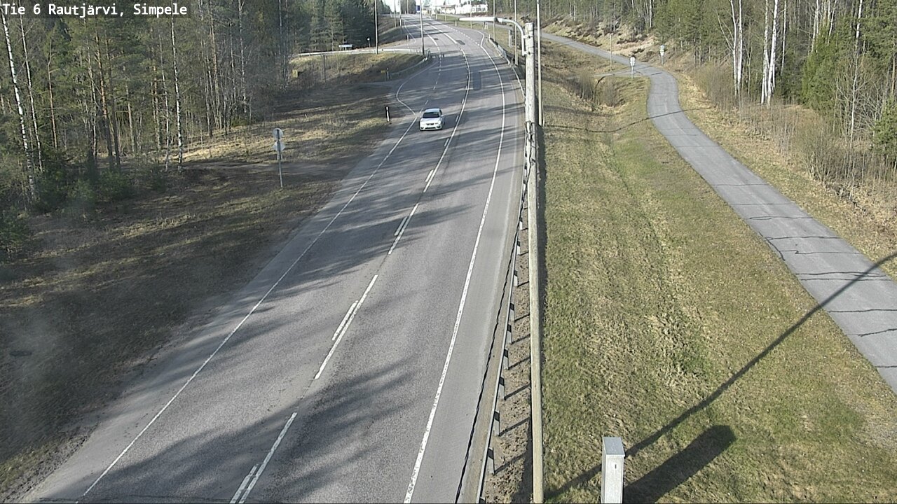 Weather Camera Image Väg 6 Rautjärvi, Simpele, Rautjärvi, Etelä-Karjala