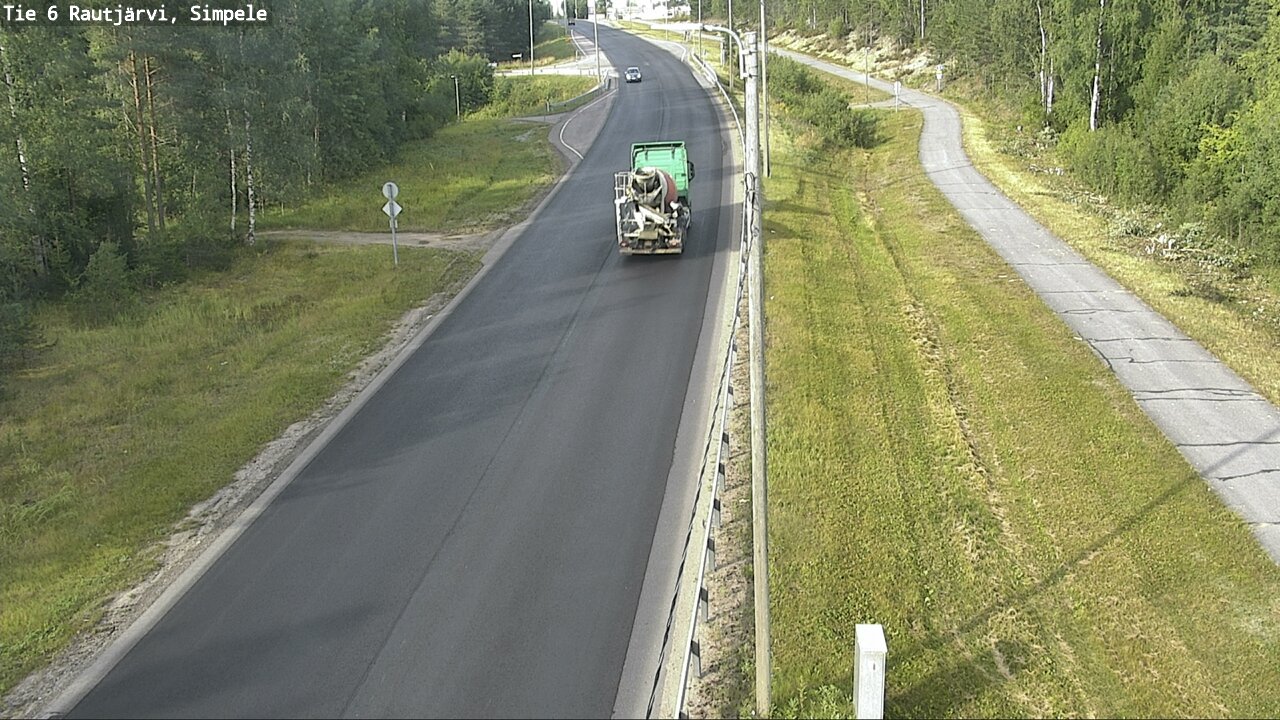 Weather Camera Image Road 6 Rautjärvi, Simpele, Rautjärvi, Etelä-Karjala