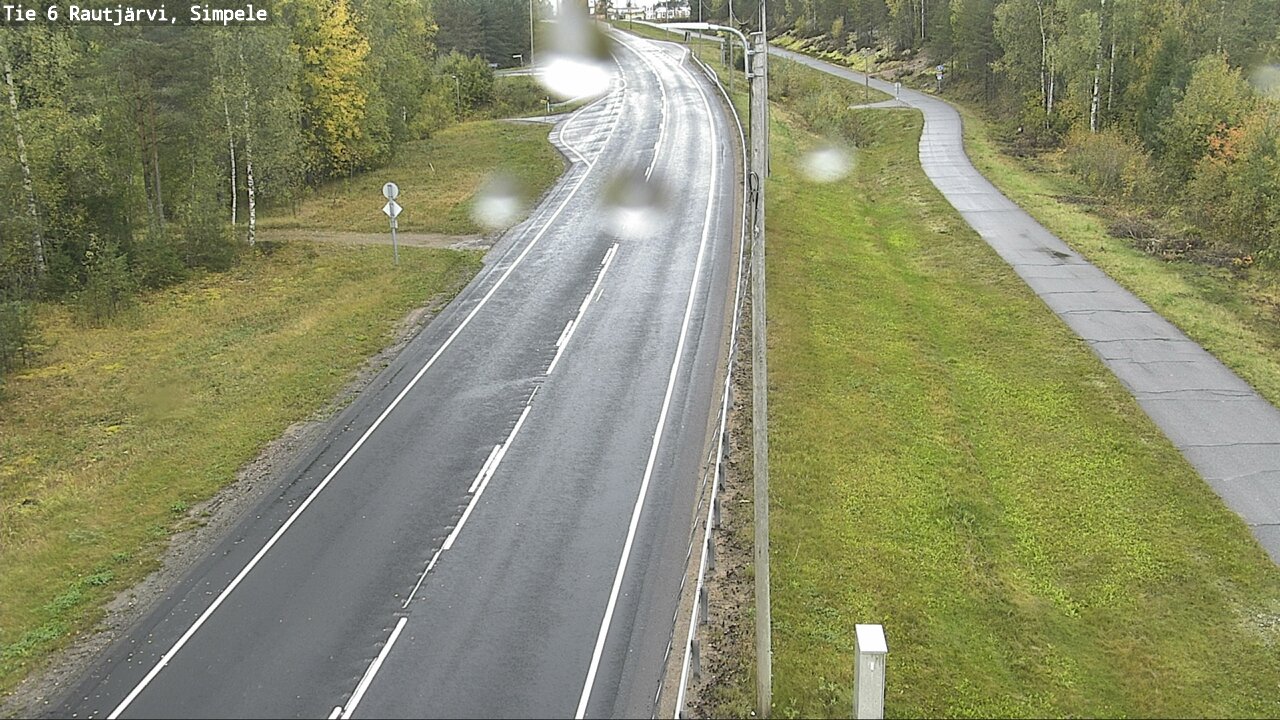 Weather Camera Image Road 6 Rautjärvi, Simpele, Rautjärvi, Etelä-Karjala