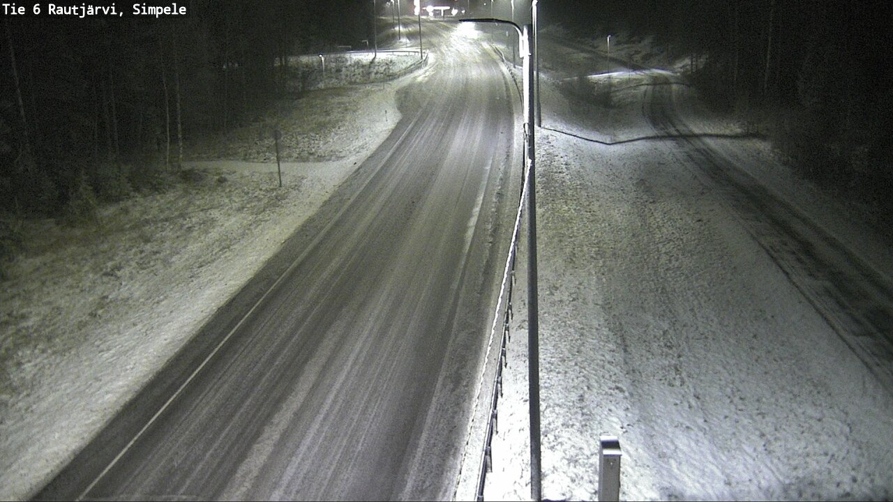 Weather Camera Image Road 6 Rautjärvi, Simpele, Rautjärvi, Etelä-Karjala