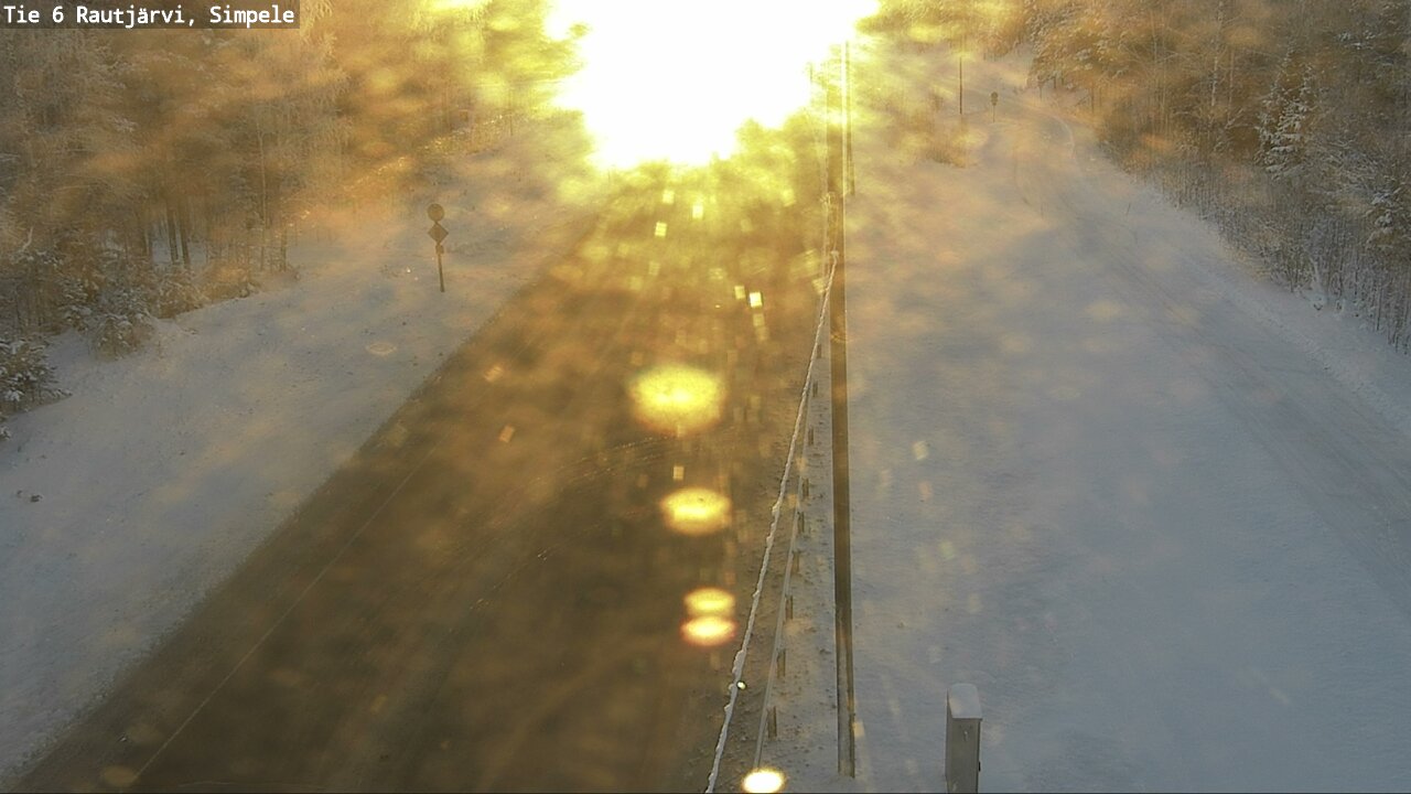 Kelikamerat Kuva Tie 6 Rautjärvi, Simpele, Rautjärvi, Etelä-Karjala