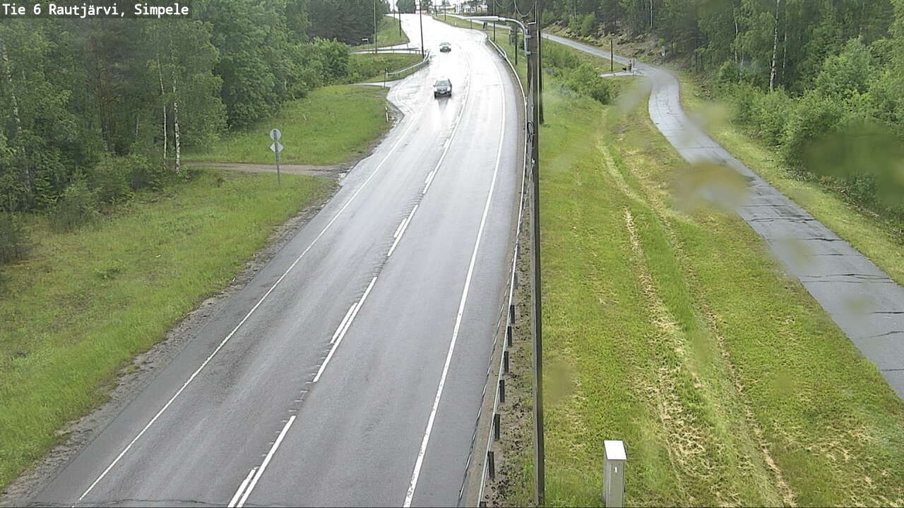 Weather Camera Image Väg 6 Rautjärvi, Simpele, Rautjärvi, Etelä-Karjala