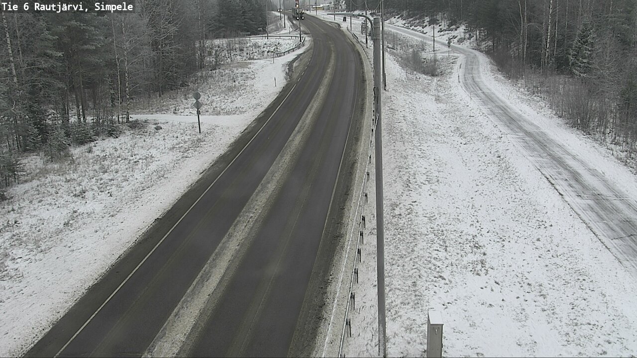 Weather Camera Image Road 6 Rautjärvi, Simpele, Rautjärvi, Etelä-Karjala