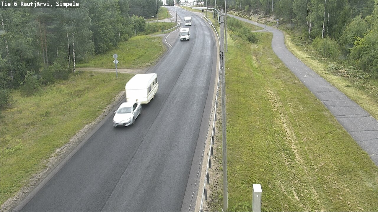 Kelikamerat Kuva Tie 6 Rautjärvi, Simpele, Rautjärvi, Etelä-Karjala