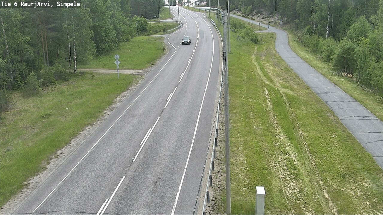 Kelikamerat Kuva Tie 6 Rautjärvi, Simpele, Rautjärvi, Etelä-Karjala