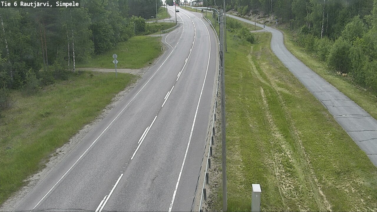 Kelikamerat Kuva Tie 6 Rautjärvi, Simpele, Rautjärvi, Etelä-Karjala