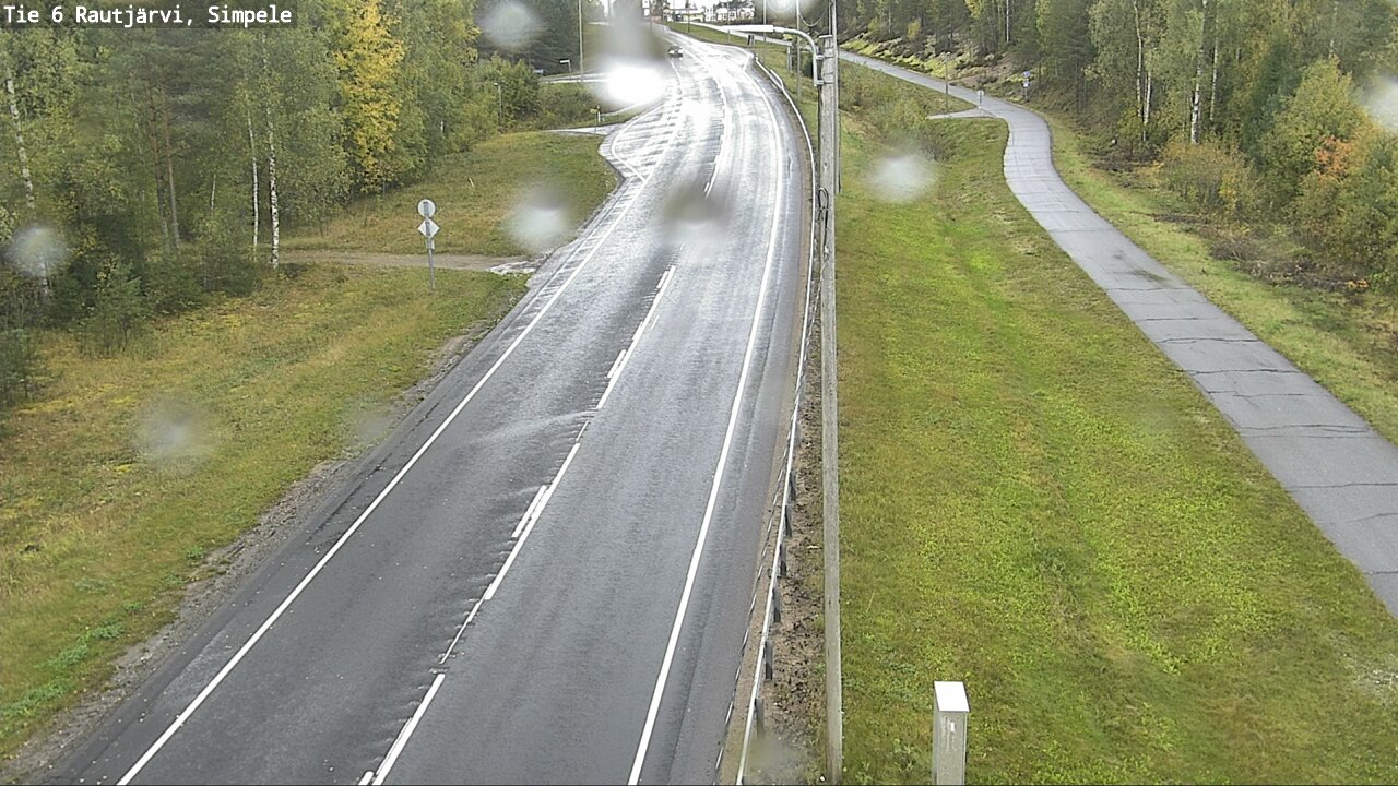 Weather Camera Image Road 6 Rautjärvi, Simpele, Rautjärvi, Etelä-Karjala