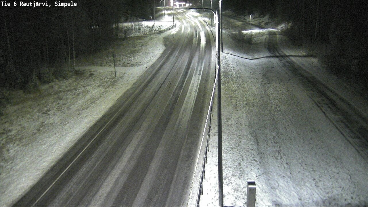Weather Camera Image Road 6 Rautjärvi, Simpele, Rautjärvi, Etelä-Karjala