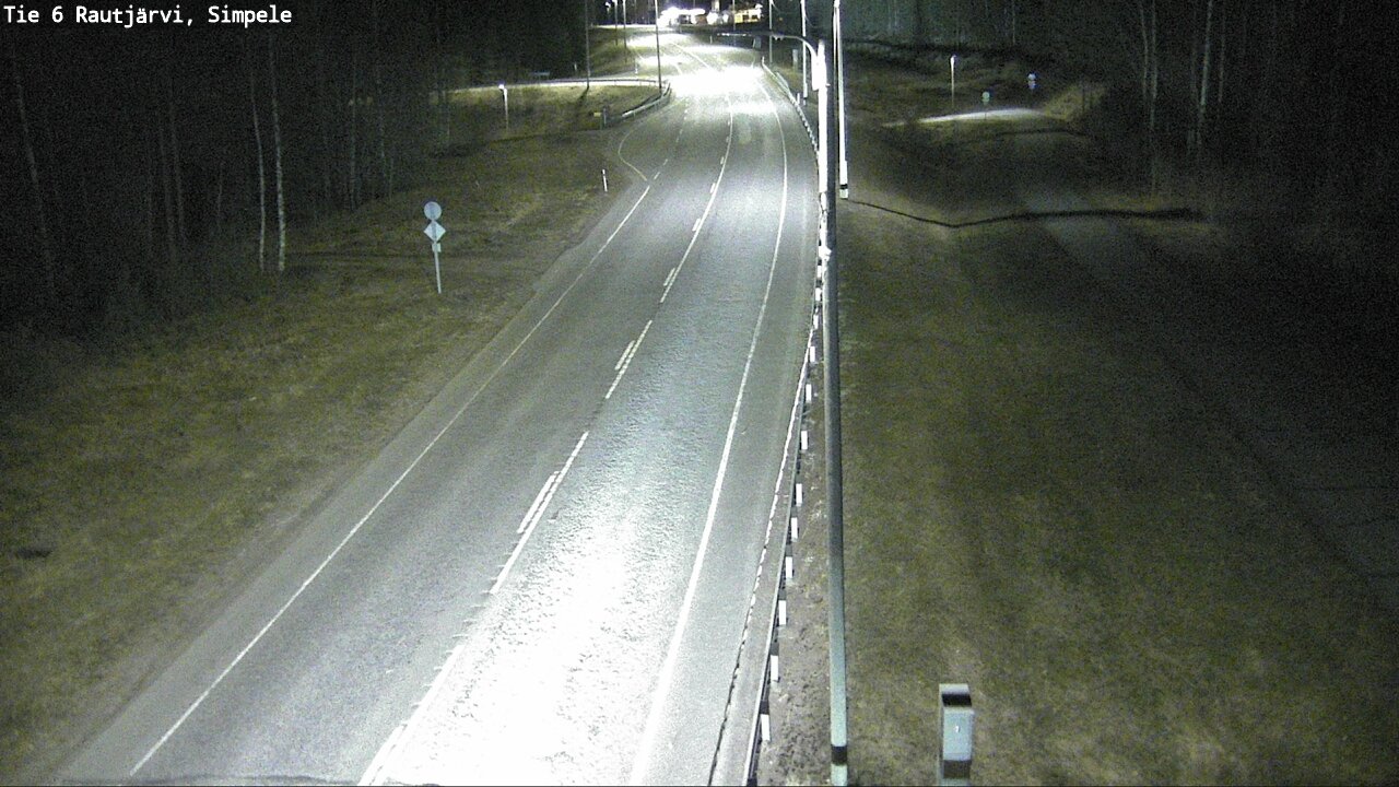 Weather Camera Image Road 6 Rautjärvi, Simpele, Rautjärvi, Etelä-Karjala
