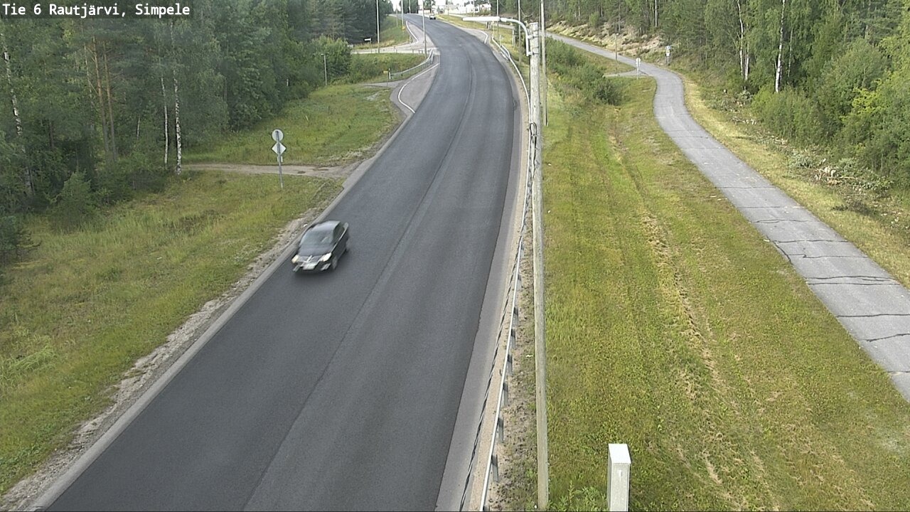 Weather Camera Image Road 6 Rautjärvi, Simpele, Rautjärvi, Etelä-Karjala