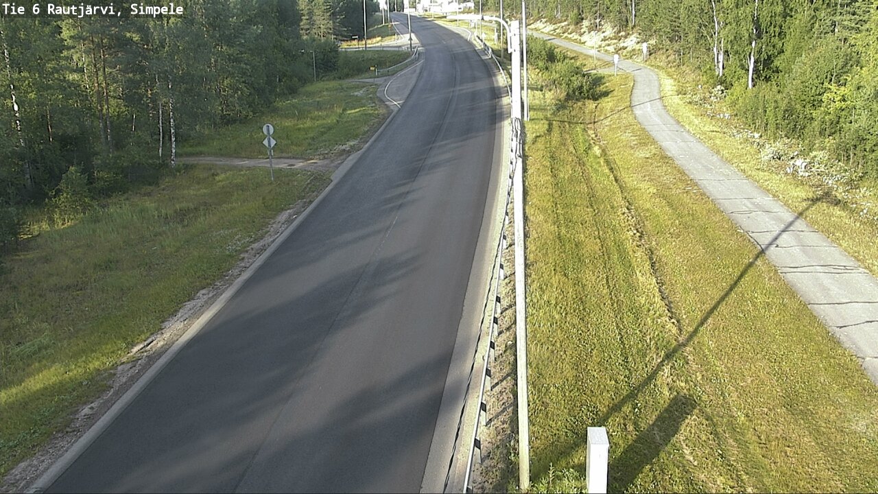 Weather Camera Image Road 6 Rautjärvi, Simpele, Rautjärvi, Etelä-Karjala