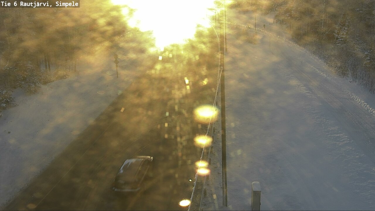 Kelikamerat Kuva Tie 6 Rautjärvi, Simpele, Rautjärvi, Etelä-Karjala