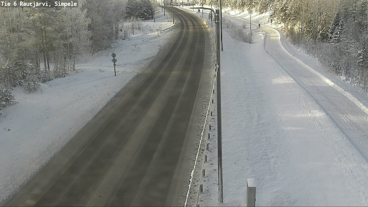 Weather Camera Image Väg 6 Rautjärvi, Simpele, Rautjärvi, Etelä-Karjala