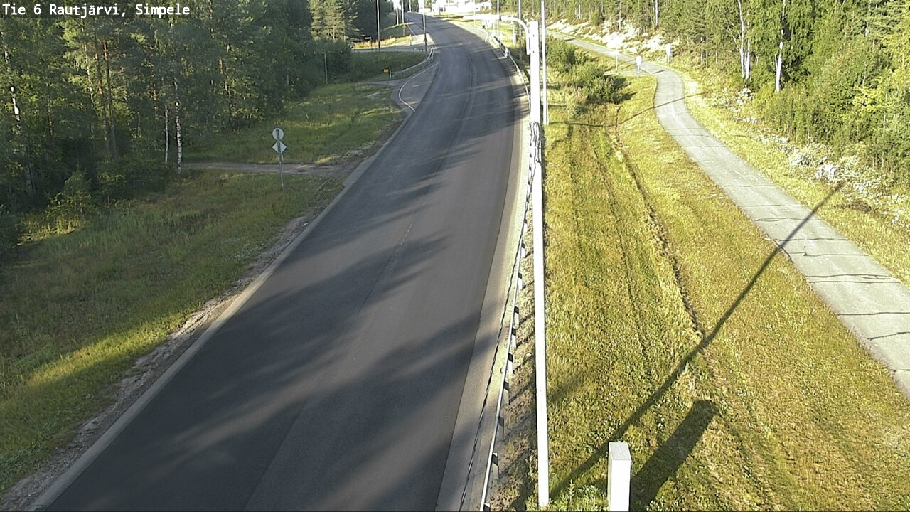 Weather Camera Image Road 6 Rautjärvi, Simpele, Rautjärvi, Etelä-Karjala