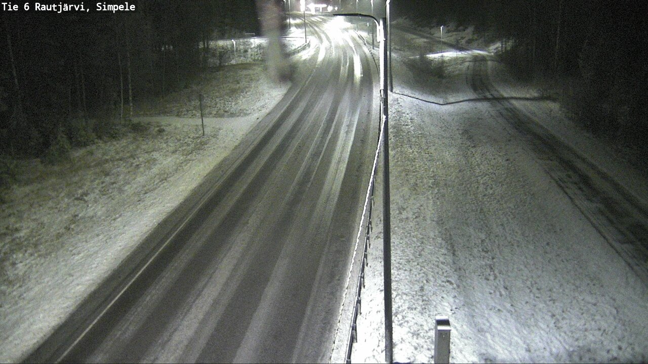 Weather Camera Image Road 6 Rautjärvi, Simpele, Rautjärvi, Etelä-Karjala