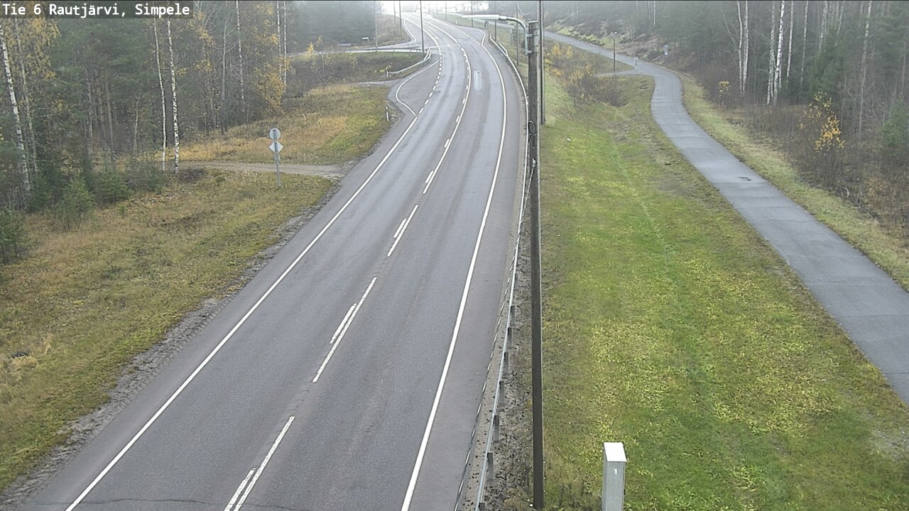 Kelikamerat Kuva Tie 6 Rautjärvi, Simpele, Rautjärvi, Etelä-Karjala