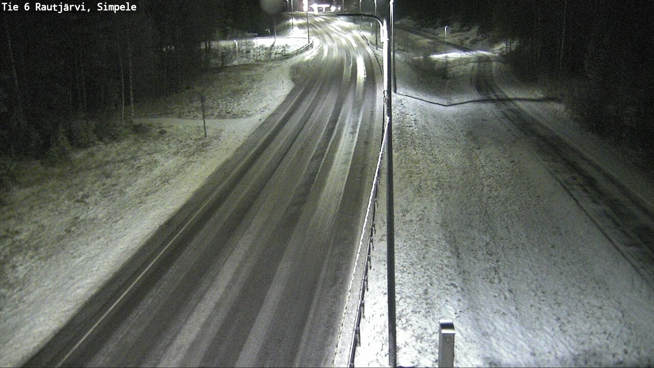 Weather Camera Image Road 6 Rautjärvi, Simpele, Rautjärvi, Etelä-Karjala