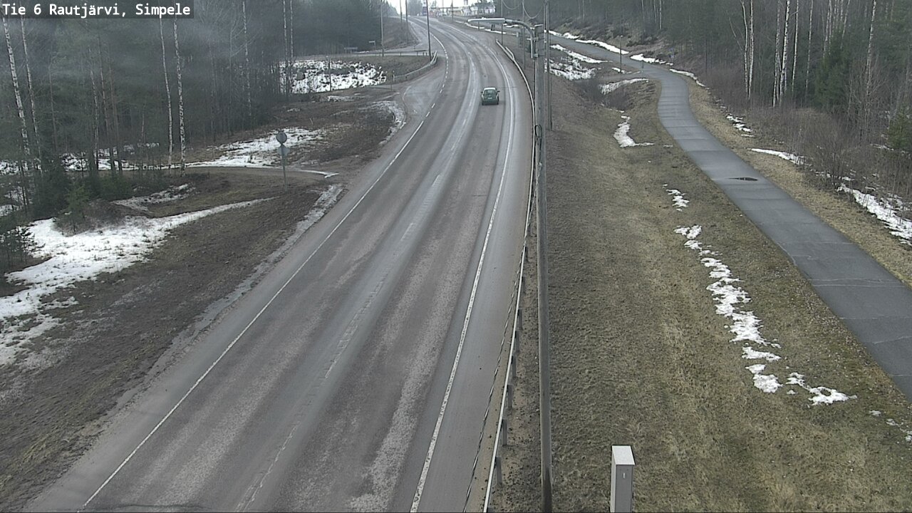 Weather Camera Image Väg 6 Rautjärvi, Simpele, Rautjärvi, Etelä-Karjala