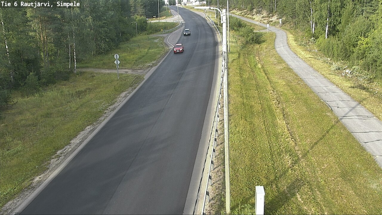 Weather Camera Image Road 6 Rautjärvi, Simpele, Rautjärvi, Etelä-Karjala