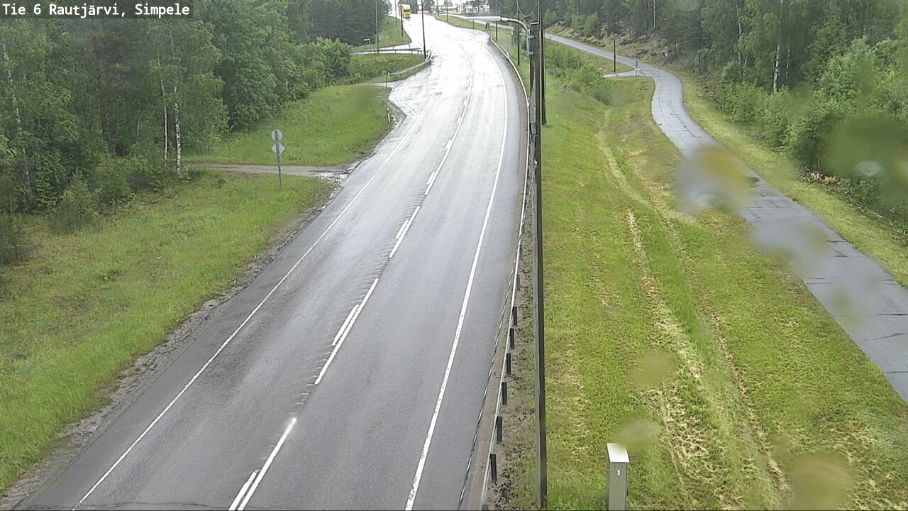 Weather Camera Image Road 6 Rautjärvi, Simpele, Rautjärvi, Etelä-Karjala