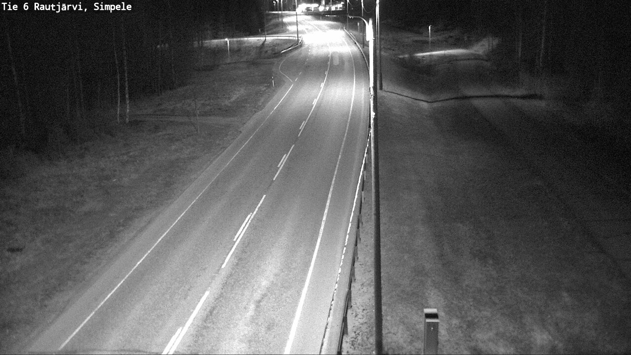 Weather Camera Image Väg 6 Rautjärvi, Simpele, Rautjärvi, Etelä-Karjala